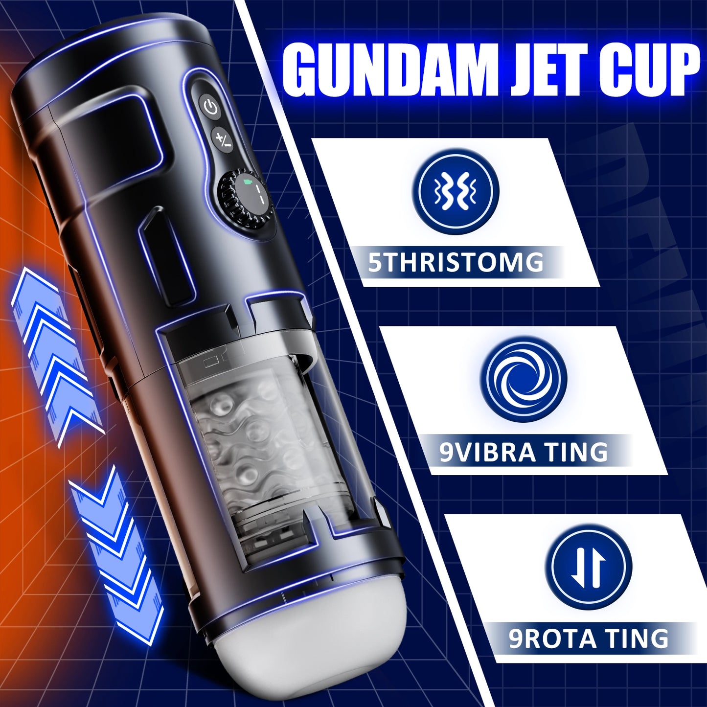 Automatic Male Masturbation Cup - 5 Frequency Modes & Infinite Speed