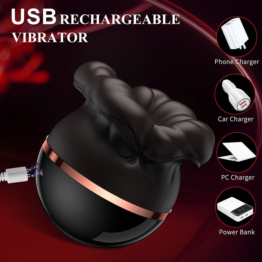 Enigmatic Black Female Nipple Clitoral Licker Vibrators, 2 in 1 Suction Licking Vibrator, Clitoral StimulatorToy with 8 Modes