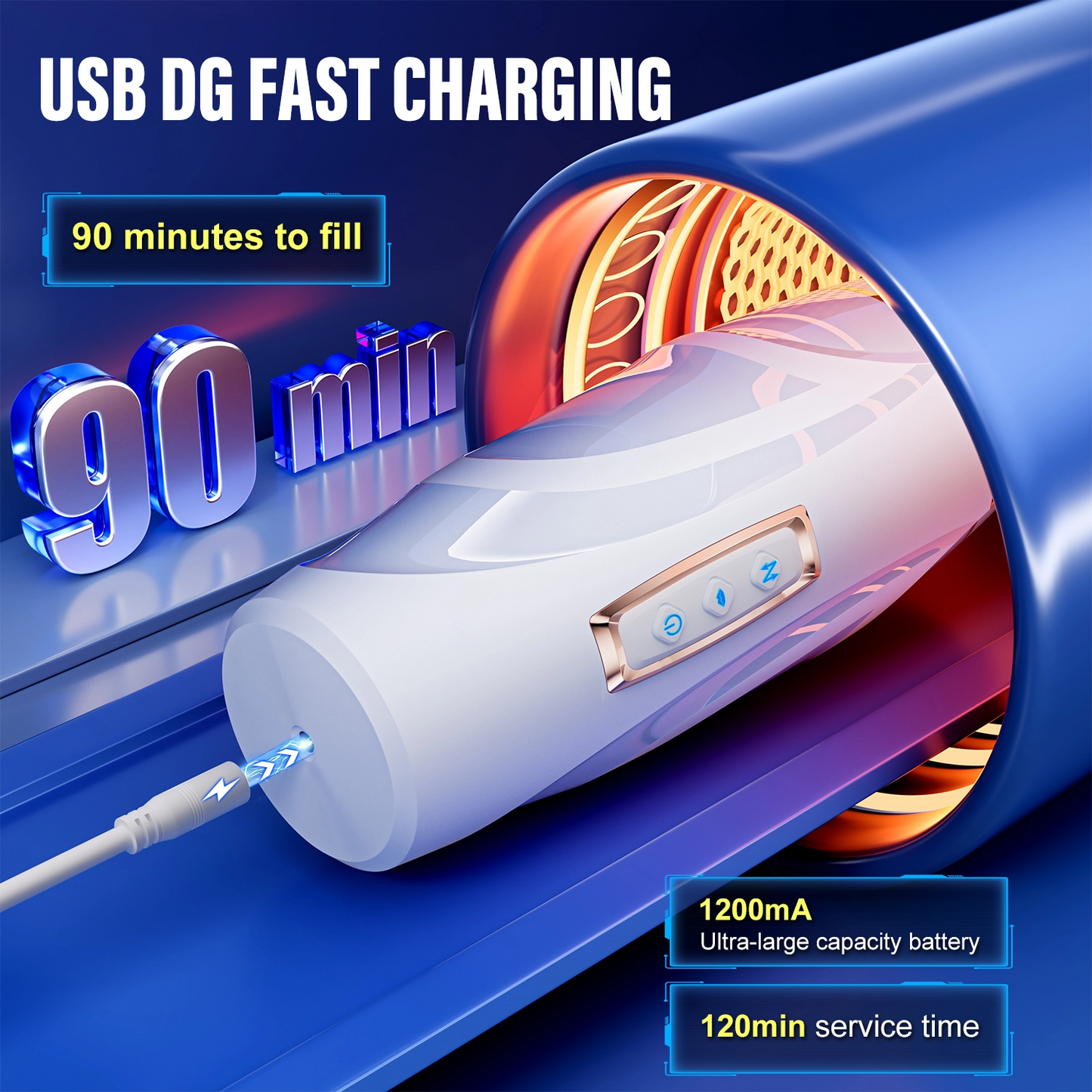 Advanced Male Masturbator with 10 Vibration & 7 Function Settings