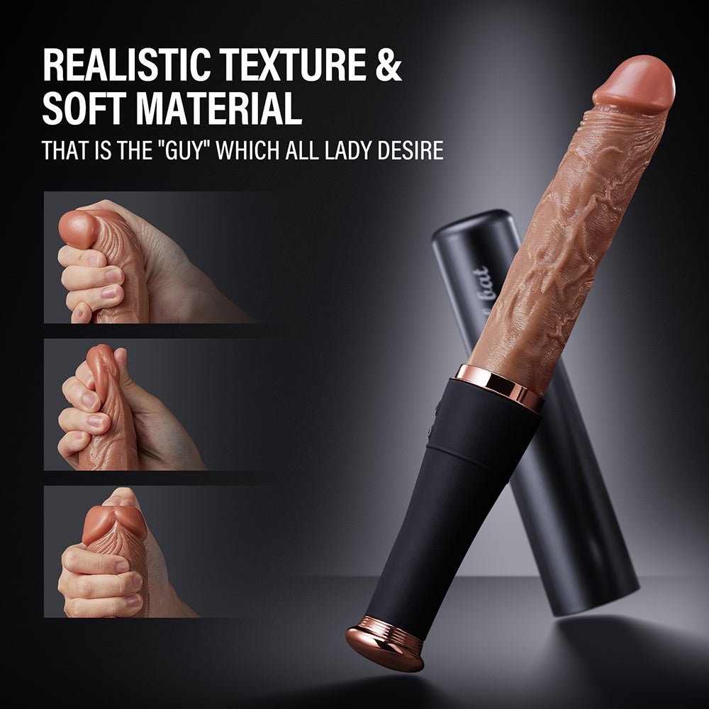 Thrusting Dildo Vibrator Sex Toys - 7.52“ Realistic Baseball Vibrating Dildo Heating Vibrators