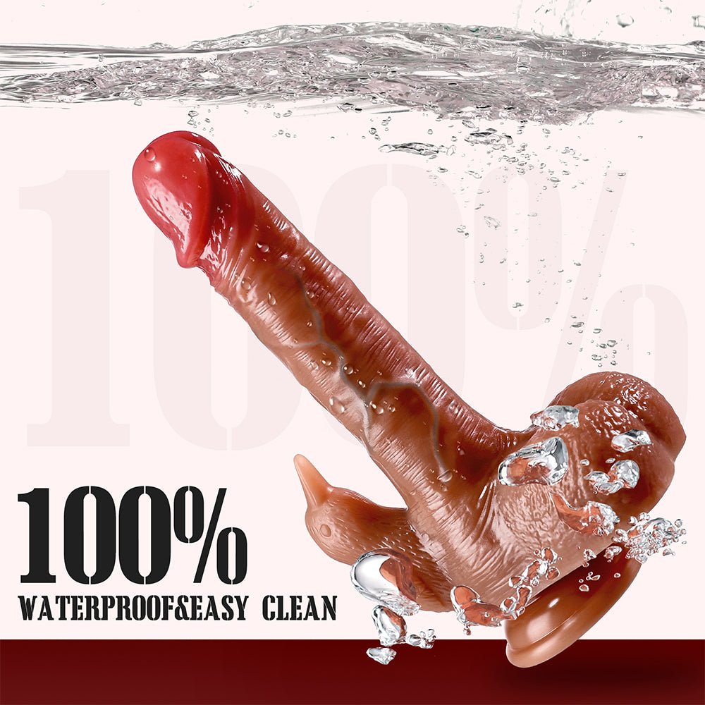 Thrusting Dildo Vibrator Adult Toys - 4 in 1 Realistic Dildos Anal Toys with 3 Thrusting & 7 Vibrating Modes