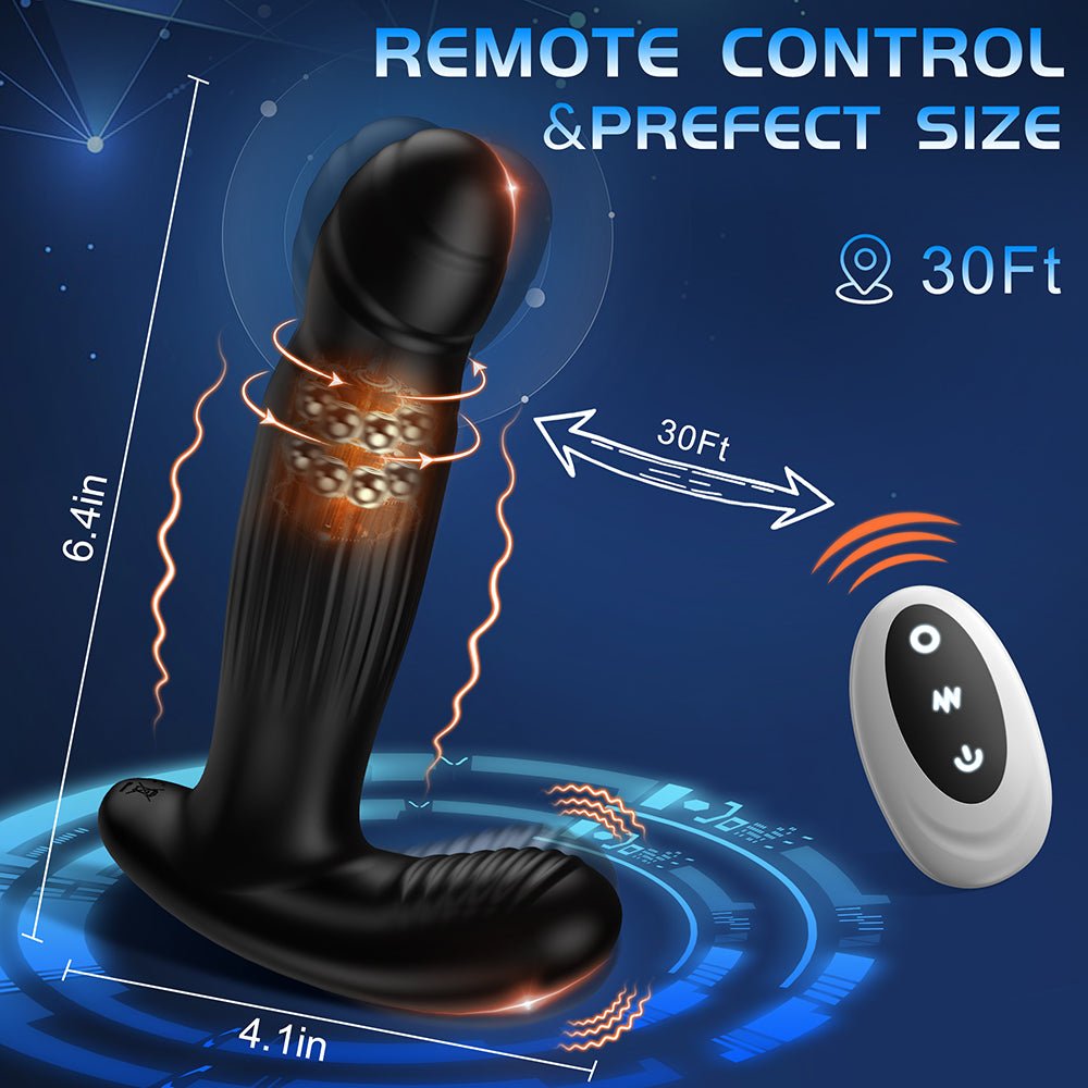 Wave Motion Prostate Massager Anal Vibrator Strong Suction Cup