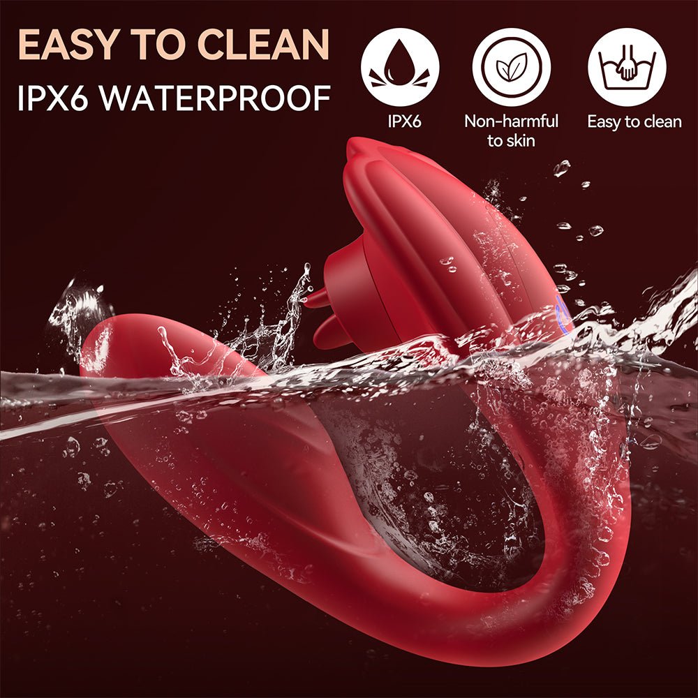 Remote Control Vibrator,Sex Toys for Couples with 10 Licking and Vibration Modes,Female Clitoris G-Spot Vibrating Stimulator