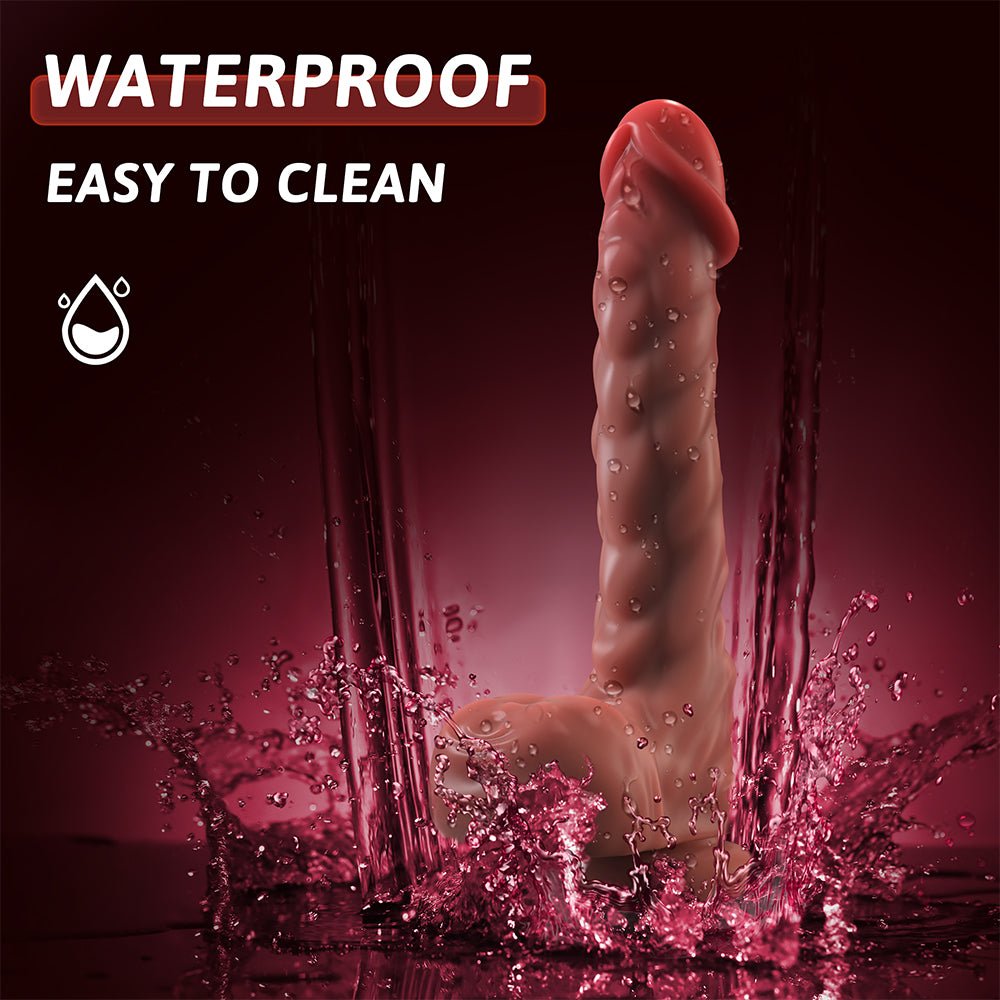 Remote Control Thrusting Dildo Vibrator Sex Toy 9.8 Inch Realistic Dildo with 7 Thrusting Modes, Vibrating Dildo Adult Toys with Strong Suction Cup