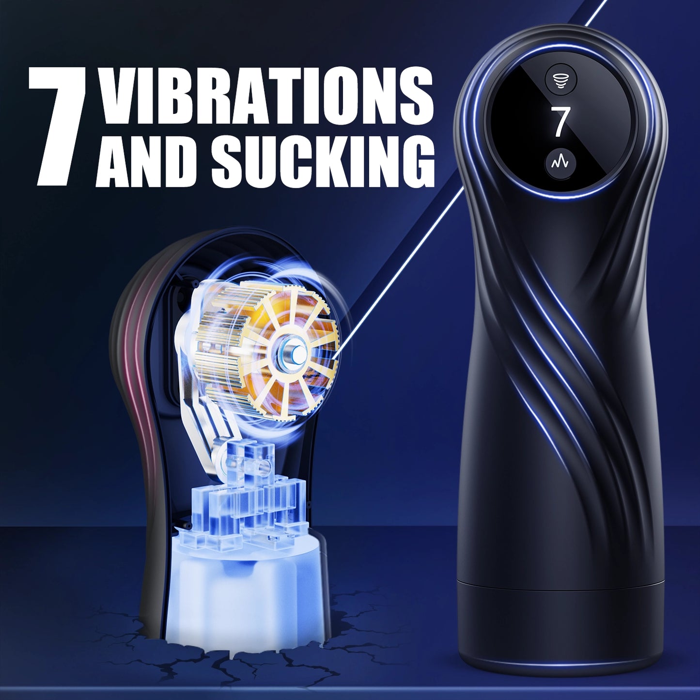 Advanced Male Masturbator with 7 Sucking & 7 Vibrating Modes