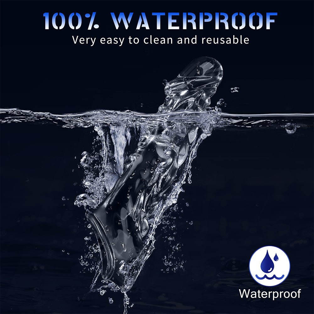 Reusable Penis Sleeve with 3.6 Inch Vibrating Ring