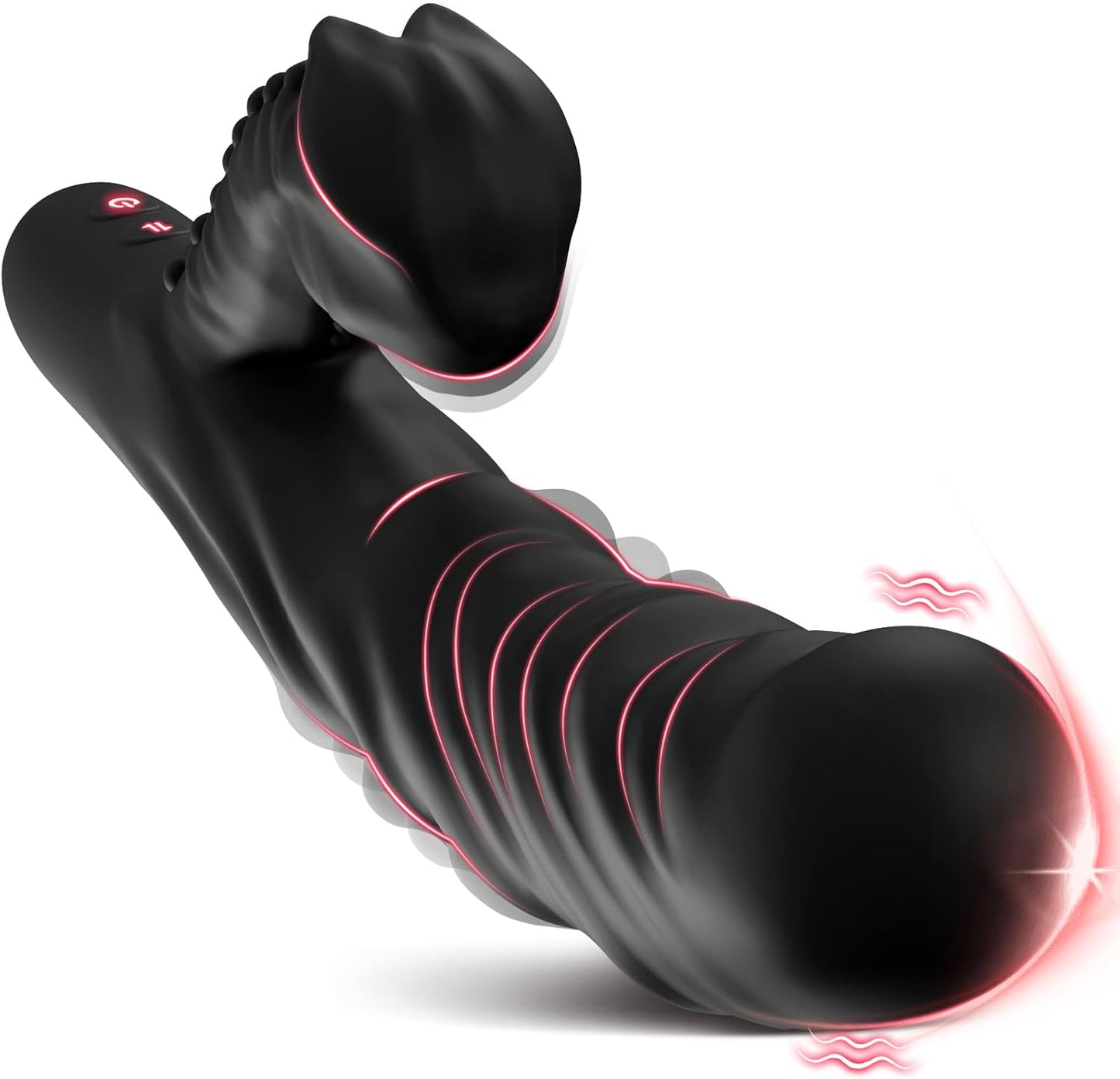 Thrusting Vibrator Dildo Sex Toy - G Spot Clitoral Vibrator with 16 Modes, 8 Thrusting & 8 Slap Vibrators, Clit Stimulator Rabbit Vibrator, Anal Sex Toy for Women & Couples