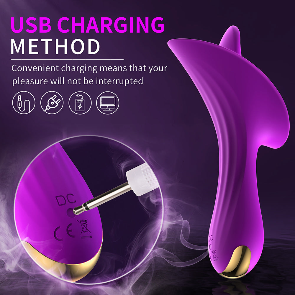 Clitoral Vibrator Rose Toy for Women & Couples,G-Spot Massager with 10 Tongue Licking Vibration Modes