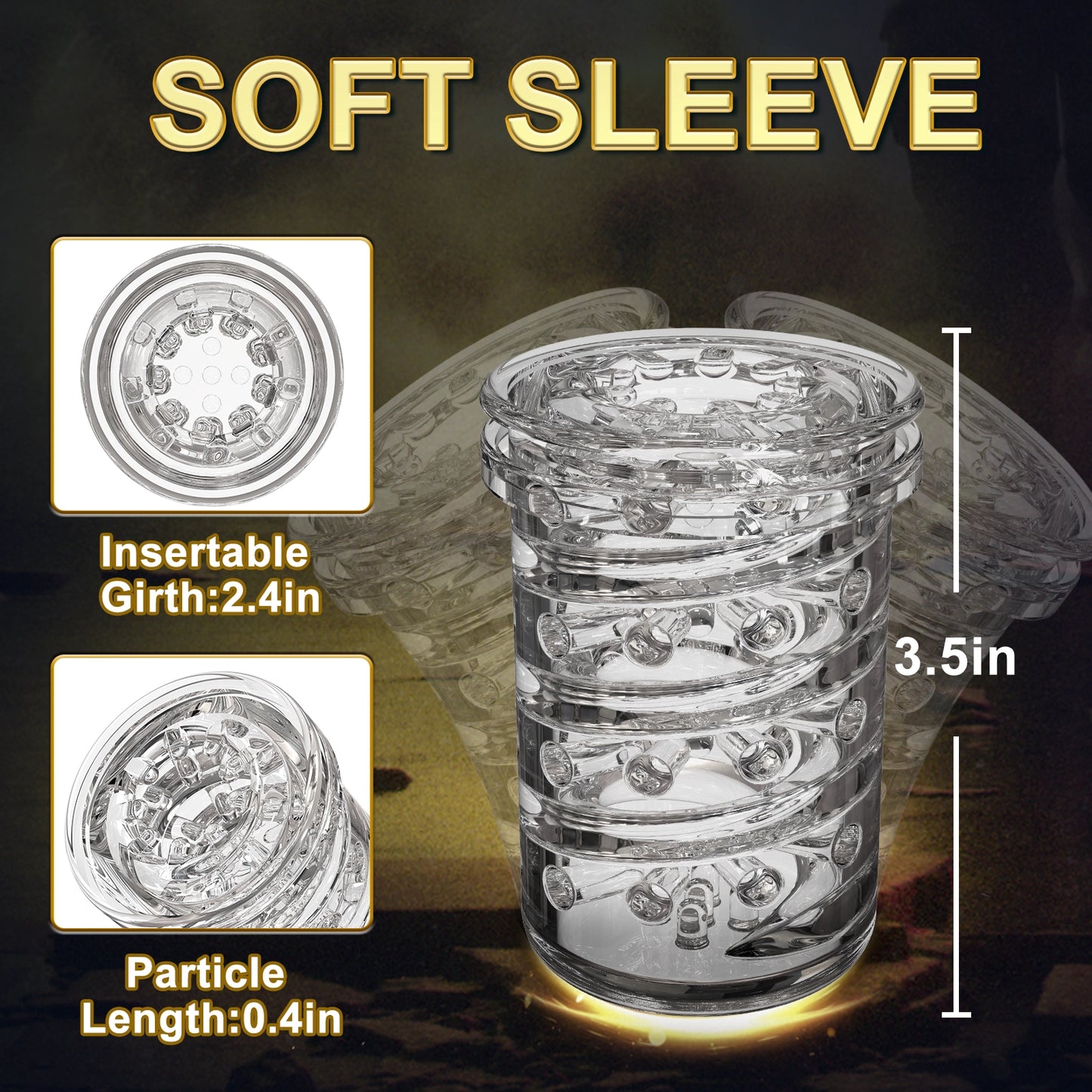 Realistic Male Masturbation Mug - 10-Frequency Telescopic, Spin & Sucking Functions