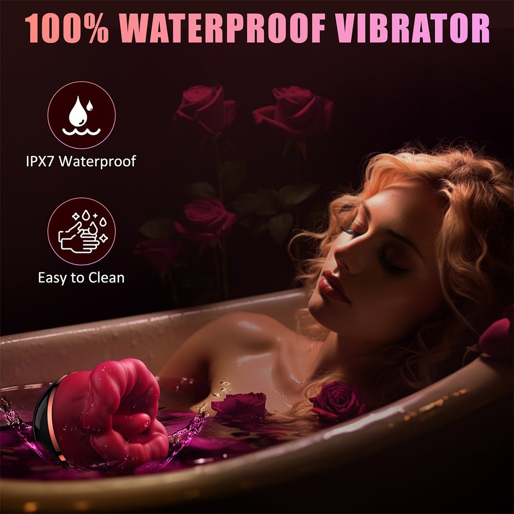 Sex Toys Clitoral Vibrator for Women Rose red Adult Toys with 8 Tongue Licking 8 Vibrating Modes Rose red Sex Stimulator