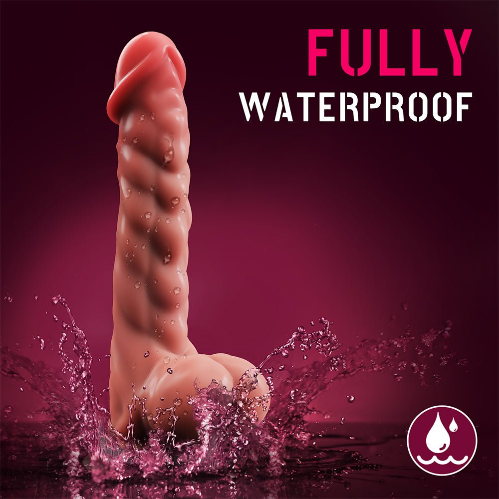 Realistic Manual Dildo for Women- 9.6" Fantasy Silicone Dildo with Strong Suction Cup