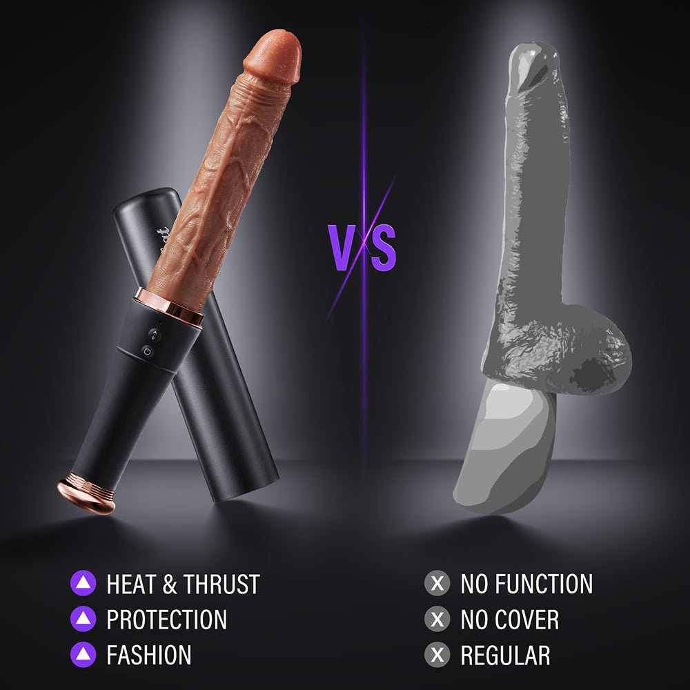 Thrusting Dildo Vibrator Sex Toys - 7.52“ Realistic Baseball Vibrating Dildo Heating Vibrators