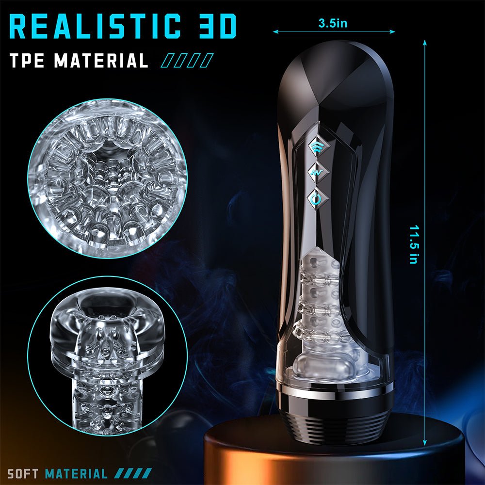 Automatic Male Masterburbater Sex Toys Male Masturbator with 7 Thrusting Vibrations
