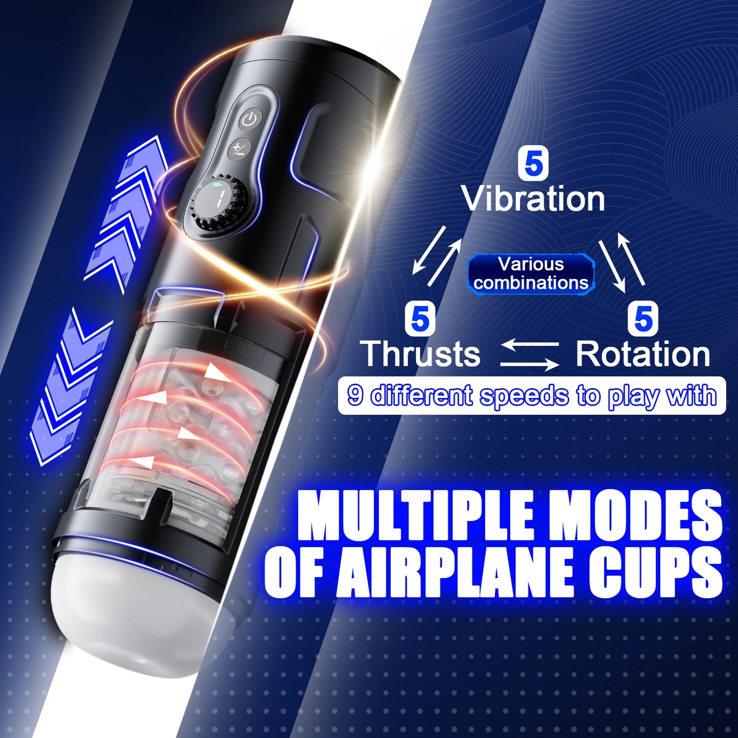 Automatic Male Masturbation Cup - 5 Frequency Modes & Infinite Speed