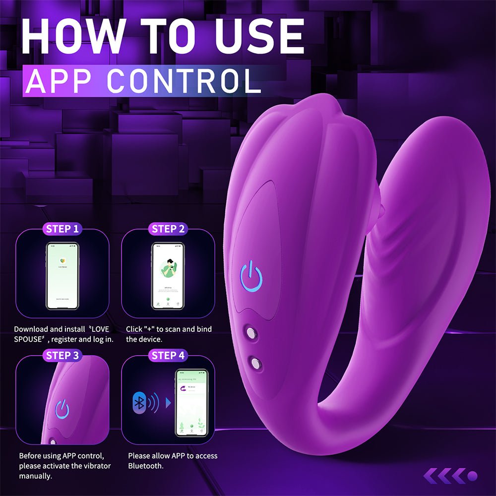 EllaVibe - APP Control, Clitoral Licking G Spot Vibrator with 20 Modes