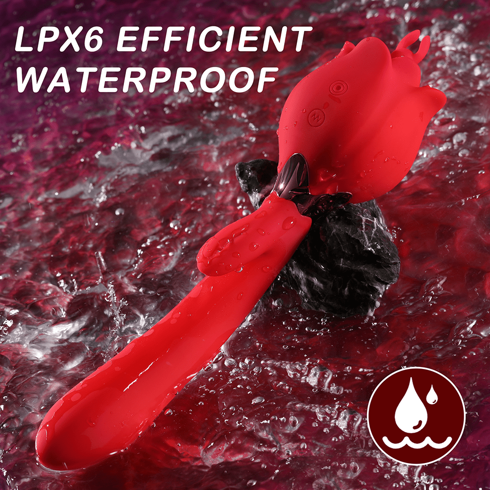 Rose Women Sex Toy Vibrator Masturbator, Clitoral Nipple Stimulator G Spot Dildo, Adult Sex Toys for Women Couples