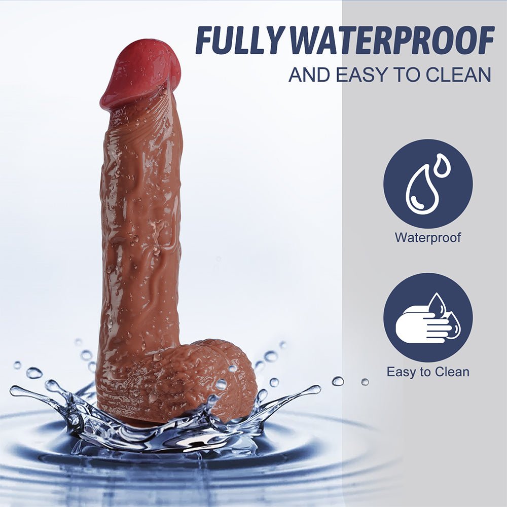 Realistic Squirting Dildo Ejaculating Penis for Beginners with Strong Suction Cup for Hands-Free Play