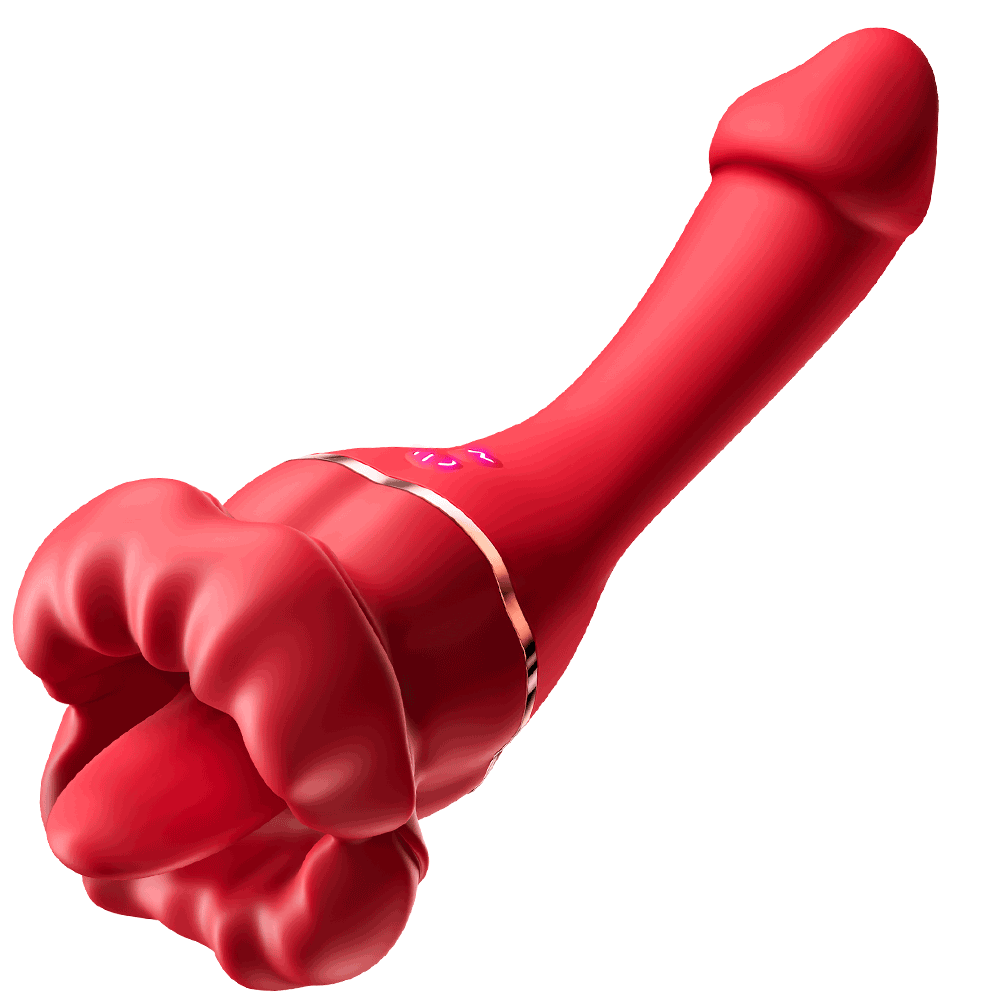 Rose Vibrator 10 Tongue Licking & Vibration Modes