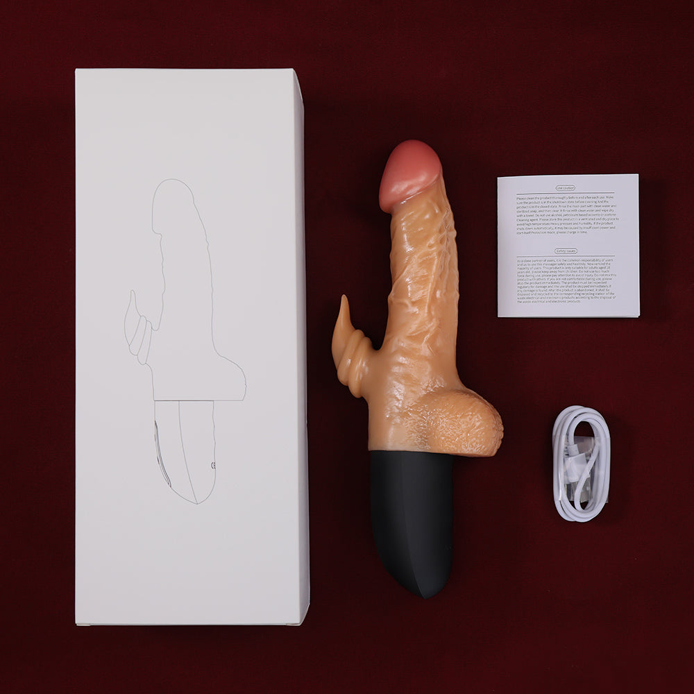 Thrusting Dildo Vibrator Sex Toy Clitoral Licking G Spot Dildo for Clitoral G Spot Anal Stimulation