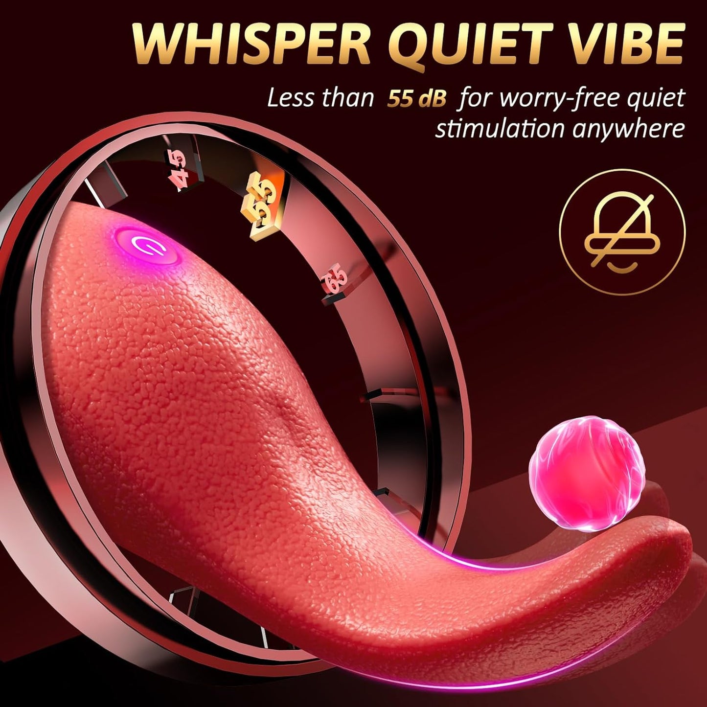 Upgraded G Spot Vibrator with 10 Tongue Licking Modes & Waterproof Design
