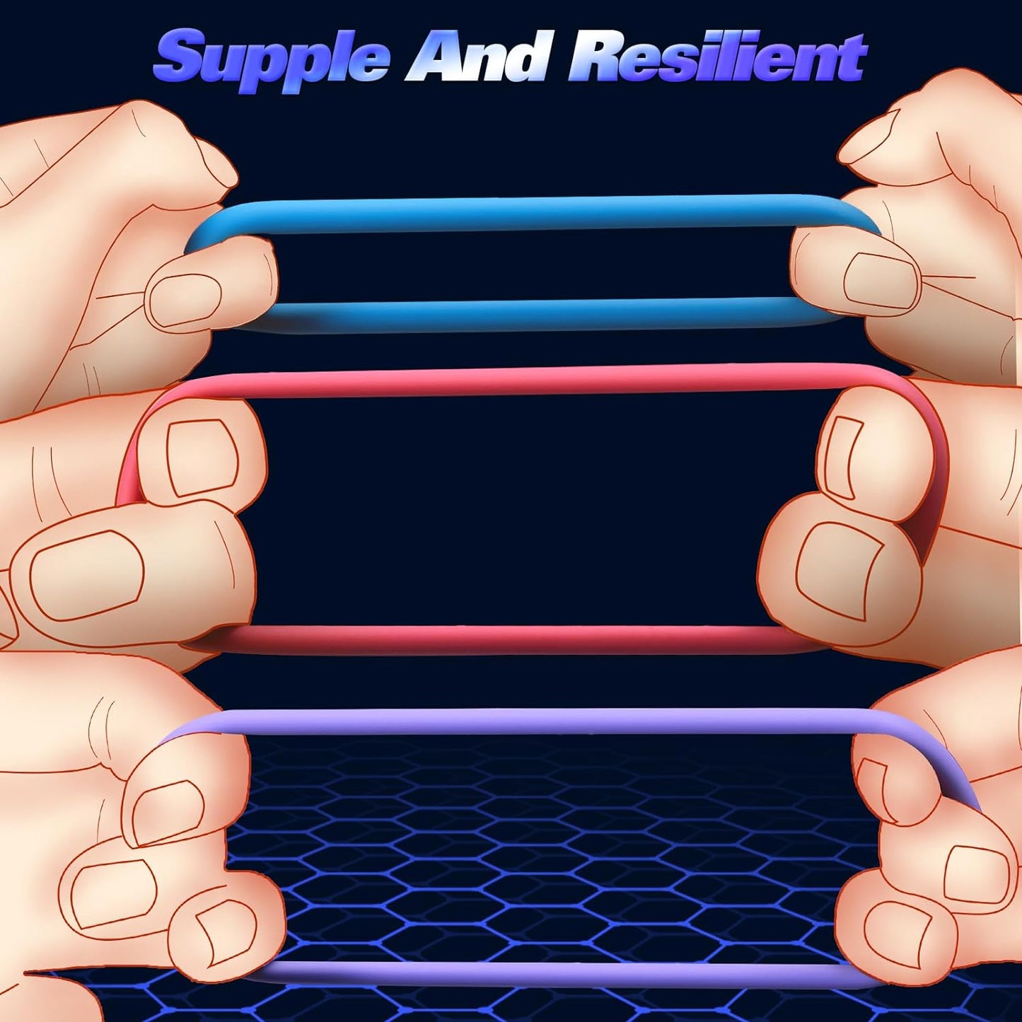 Silicone Cock Rings - Multi-Coloured Erection Enhancers Set