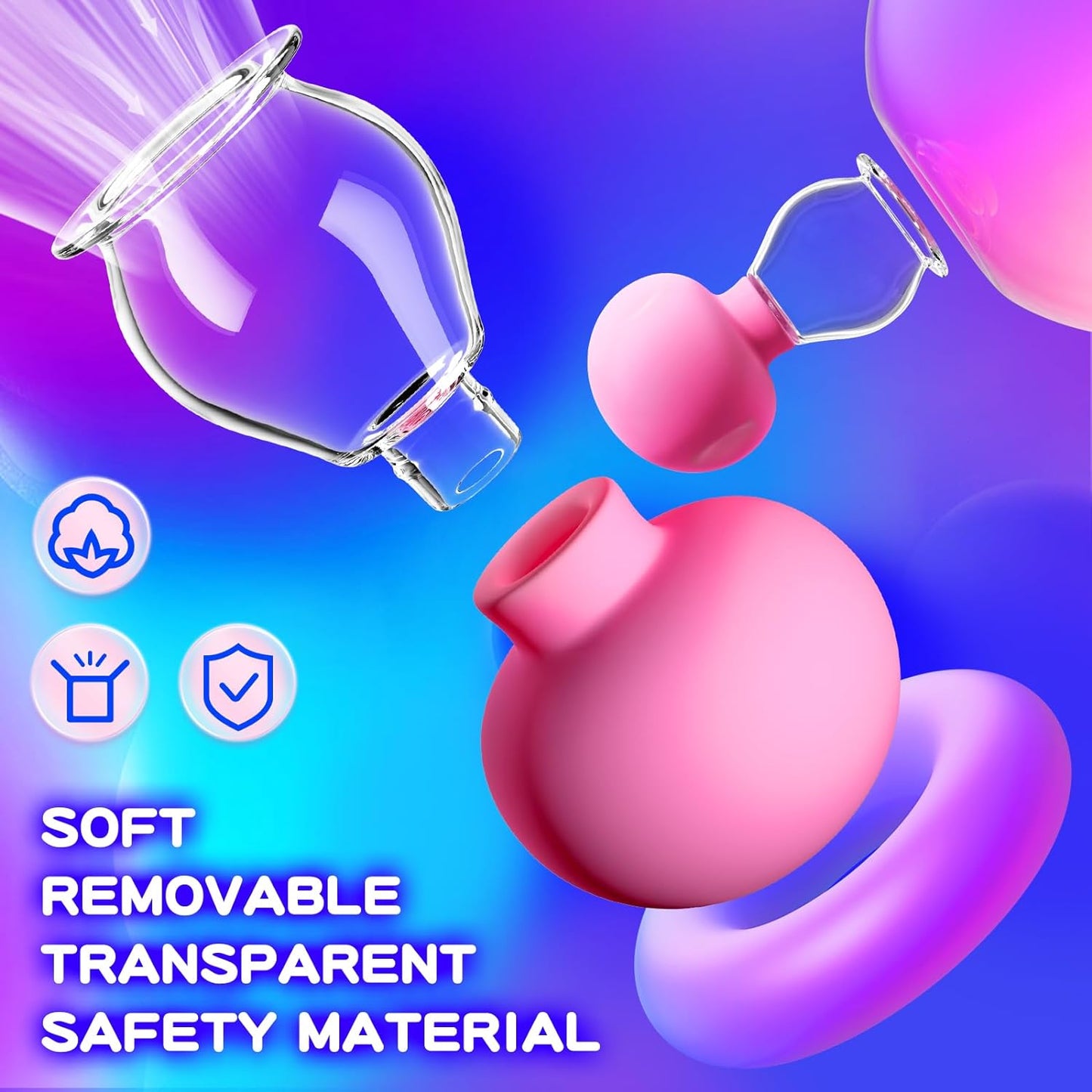 Nipple Sucker Adult Sex Toys - 1 Pair Nipple Toys Stimulator Women Sex Toys with Powerful Manual Suction BDSM Foreplay Flirting Nipple Pump Toy, Nipple Corrector for Inverted Flat Shy Nipples