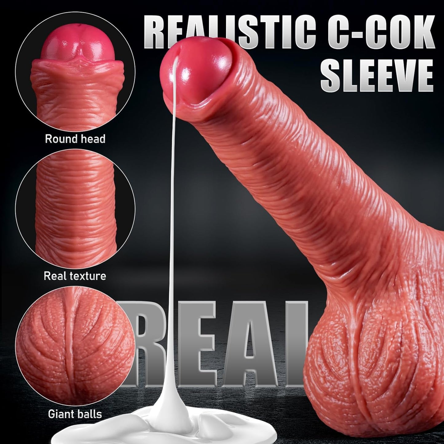 Elastic Penis Sleeve | Realistic Extender for Bigger & Thicker