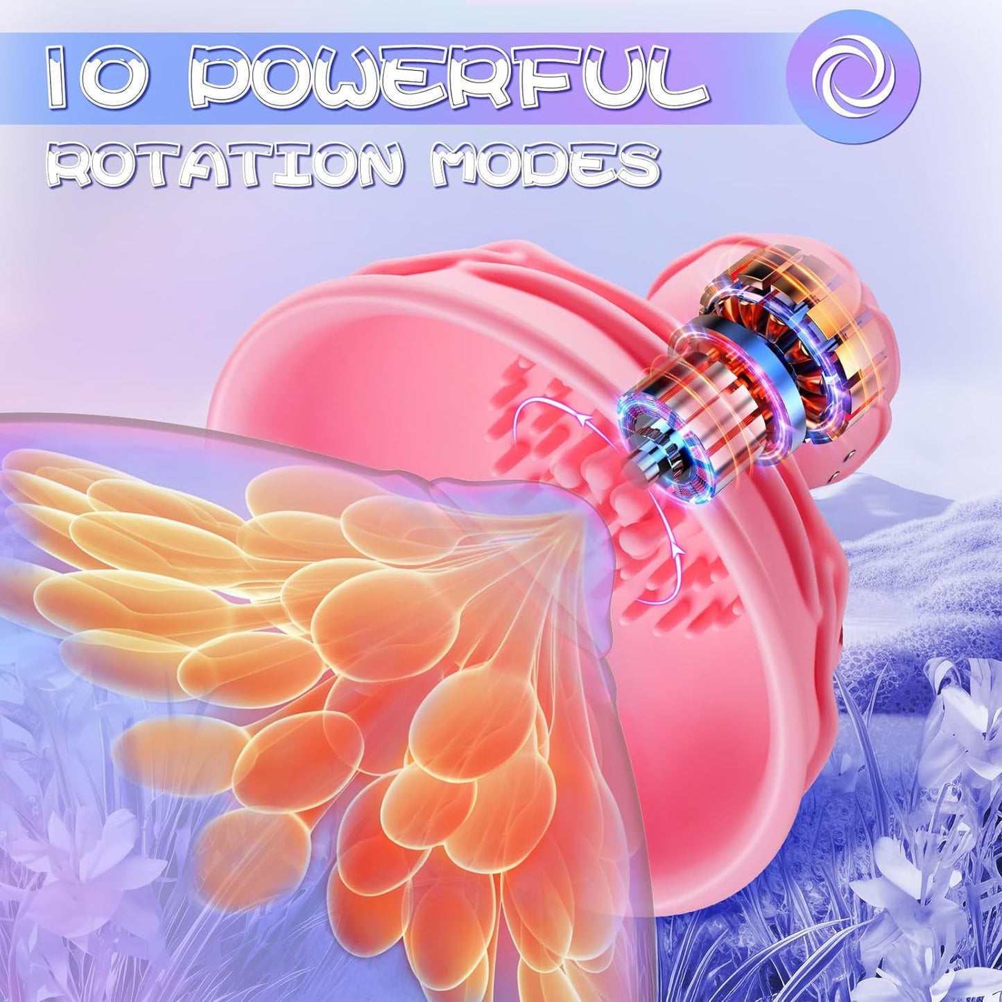 Nipple Toys Sex Toys for Women- Female Sex Toys adylt Toys Sucking Stimulator with 10 Rotating for Nipple Clitoral Vibration