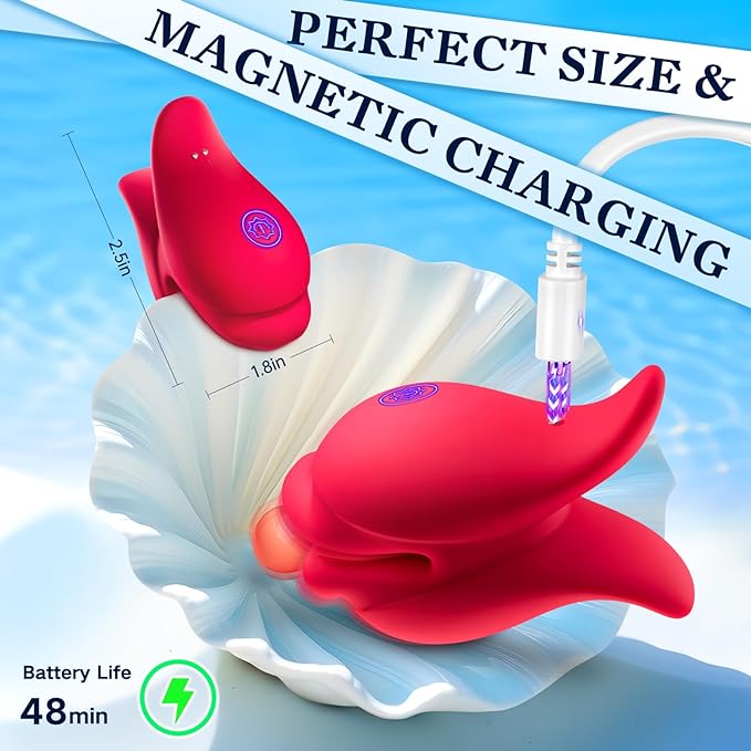 Vibrator Sex Toys Nipple Toys for Women - 2 in 1 Nipple Clamps Clitoral Stimulator with 10 Vibrating Mode, Remote Control Adult Toys for Women