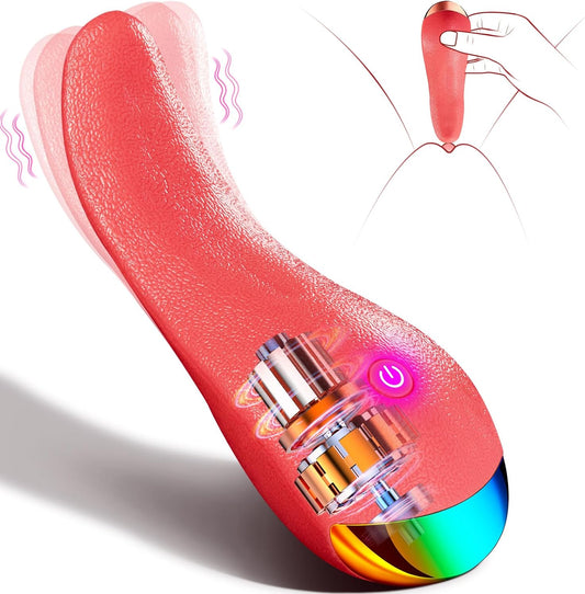 Vibrator Adult Sex Toys for Women - Upgraded G Spot Vibrators with 10 Tongue Licking Modes for Nipples Anal Clitoris Stimulator, Rechargeable & Waterproof Female Adult Sex Toy for Women Couples