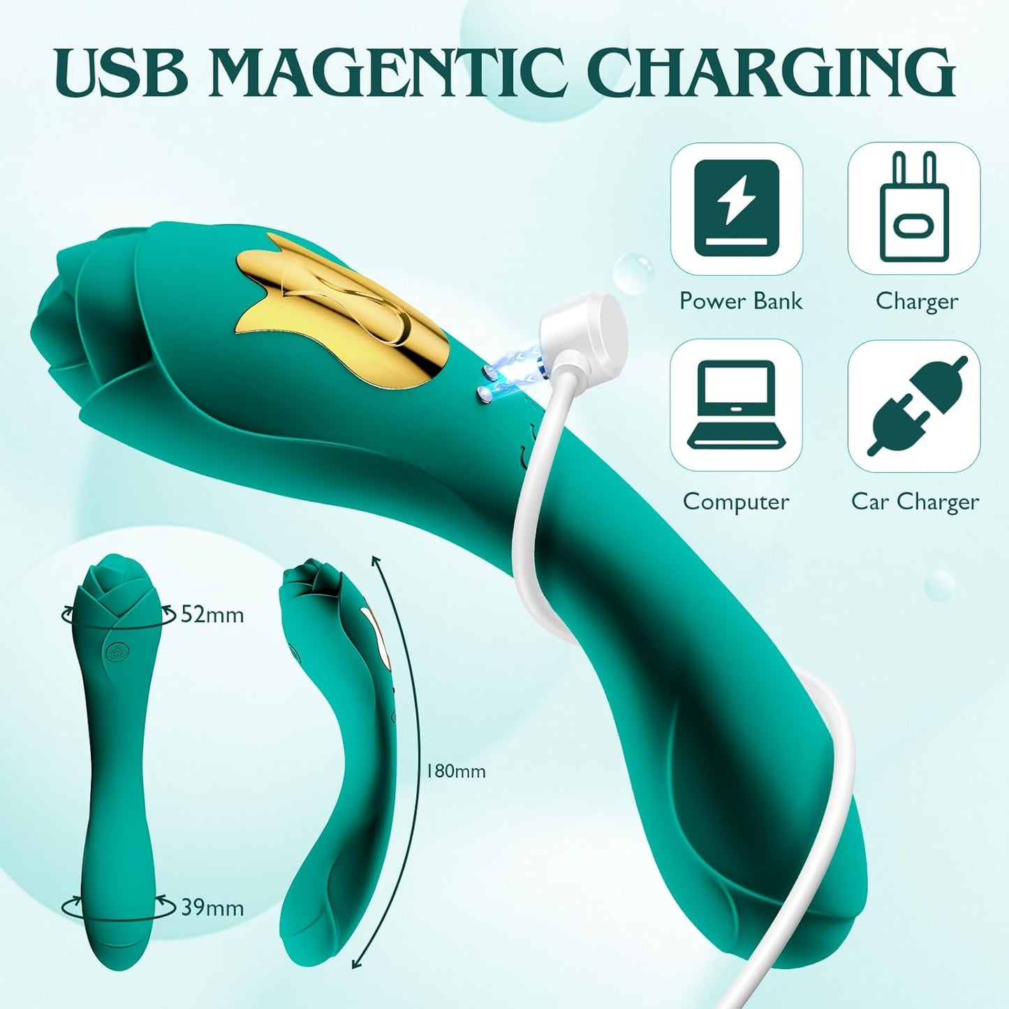 G Spot Vibrator Sex Toys, Vibrators Adult Toys Female Male with 10 Modes for Anal Nipple Clitoral Stimulator