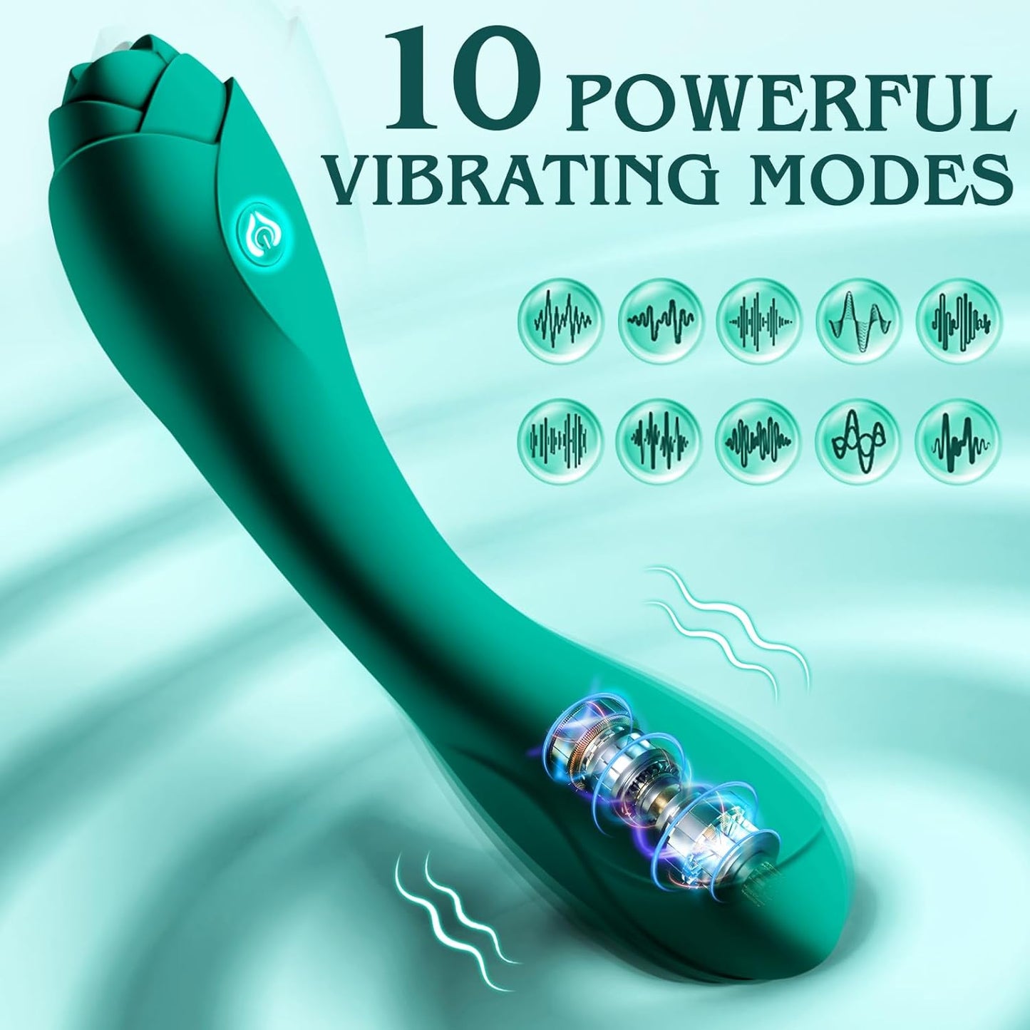 G Spot Vibrator Sex Toys, Vibrators Adult Toys Female Male with 10 Modes for Anal Nipple Clitoral Stimulator