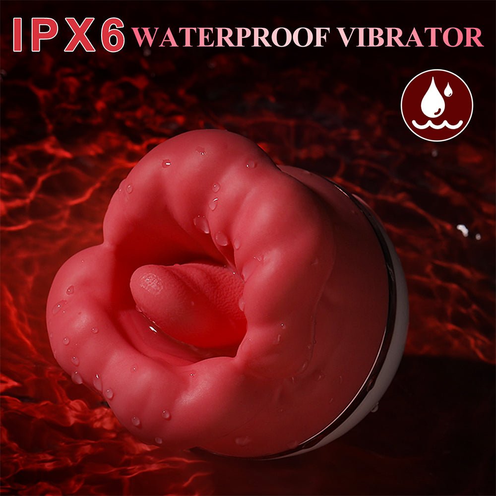 Tongue Licking Suction Vibrator with 3 Suction Modes 5 Vibrations Nipple Toy