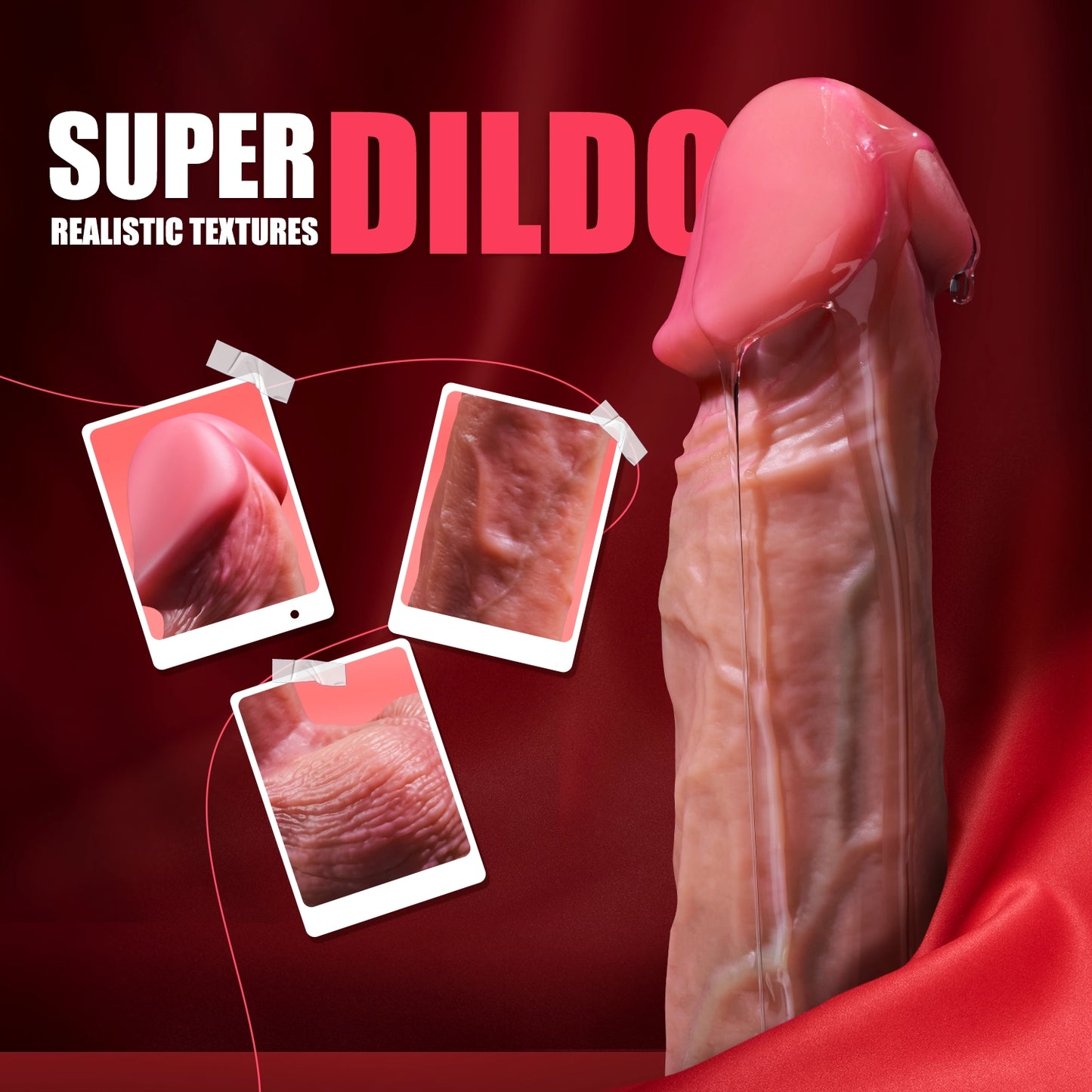 9.05-Inch Female Pleasure Dildo – Silicone Vaginal & Anal Toy with Suction Cup
