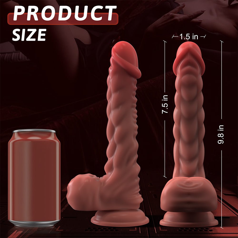 Remote Control Thrusting Dildo Vibrator Sex Toy 9.8 Inch Realistic Dildo with 7 Thrusting Modes, Vibrating Dildo Adult Toys with Strong Suction Cup
