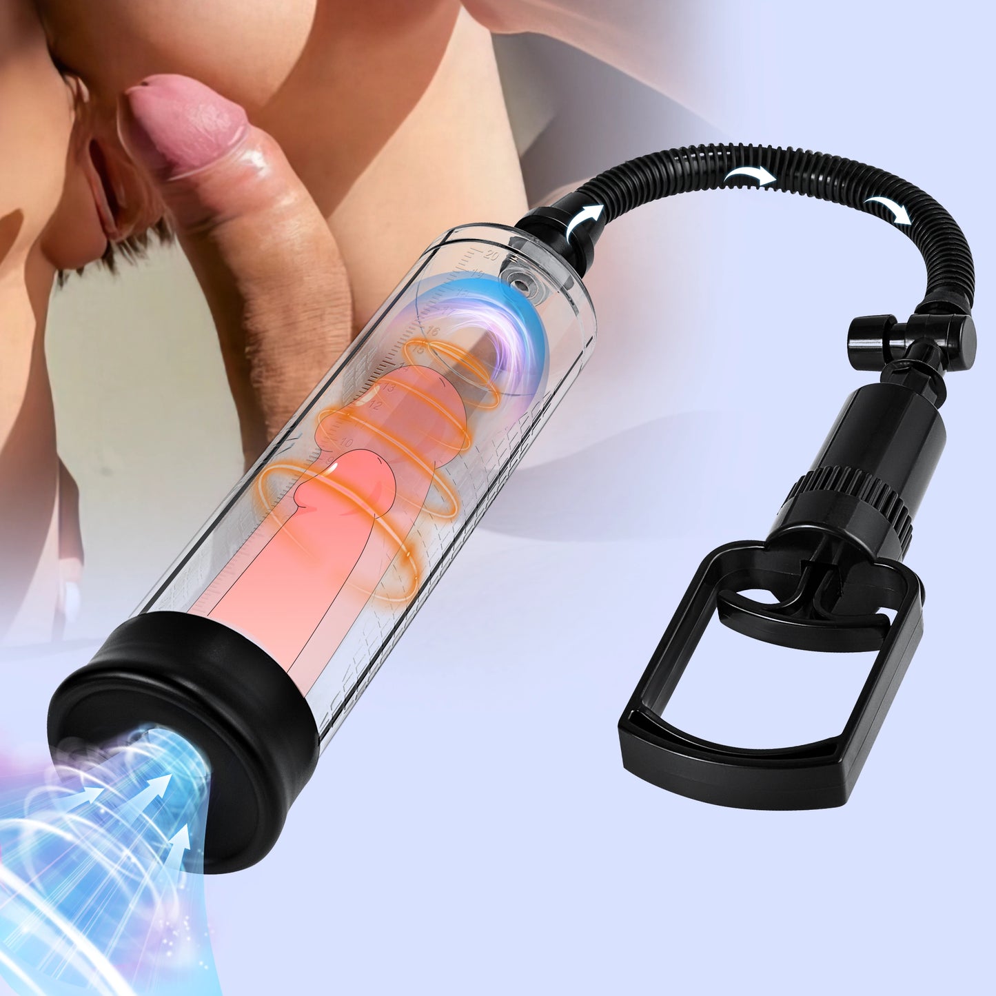 Manual Vacuum Pump Enlarger - Male Erection & Enhancement Trainer