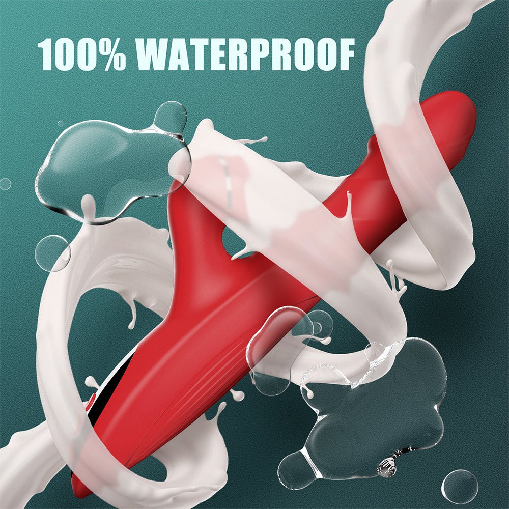 Thrusting Dildo for Women Adult Toys G Spot Vibrator Clitoral Stimulator with 10 Tongue Licking & 10 Vibrating Modes & Heating Function