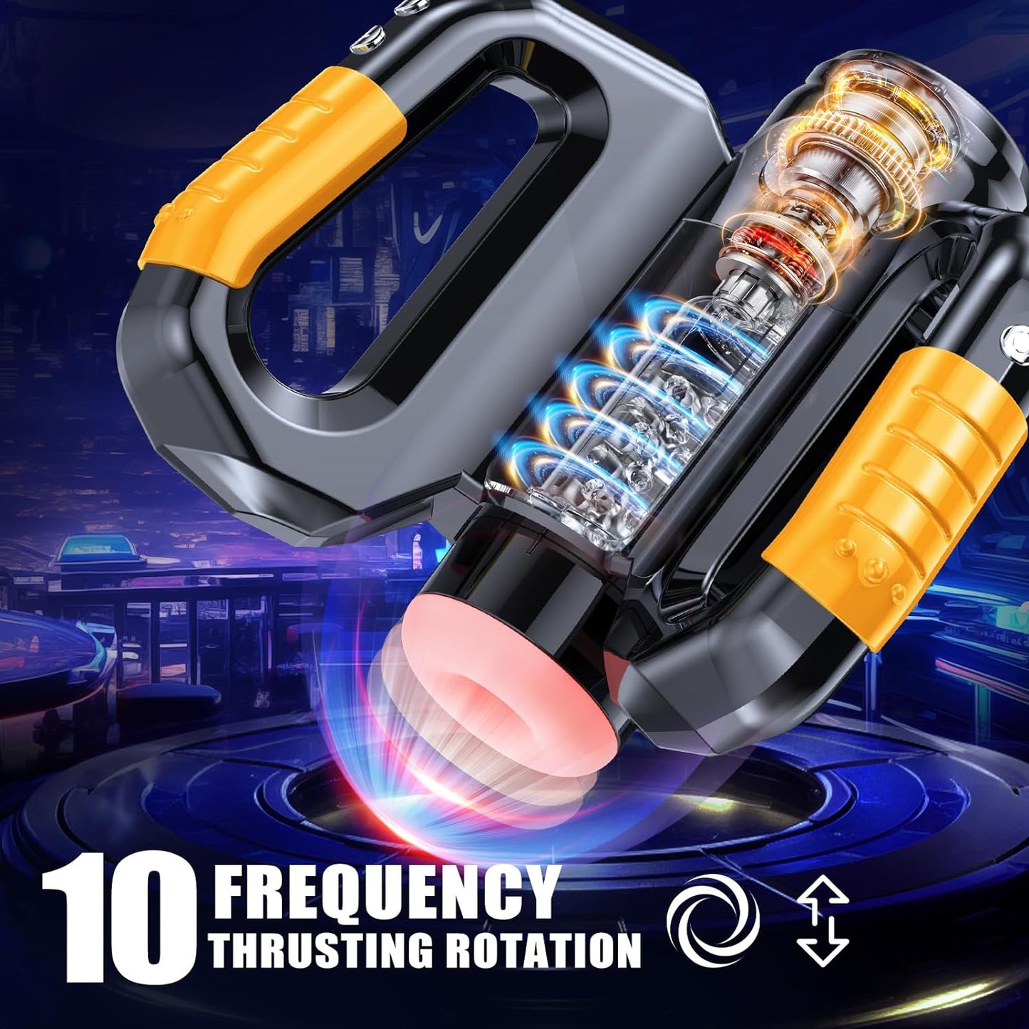 Automatic Male Masturbators Sex Toys for Men,Male Stroker with 10 Thrusting & Rotating Modes, Male Masturbator Adult Sex Toys & Games