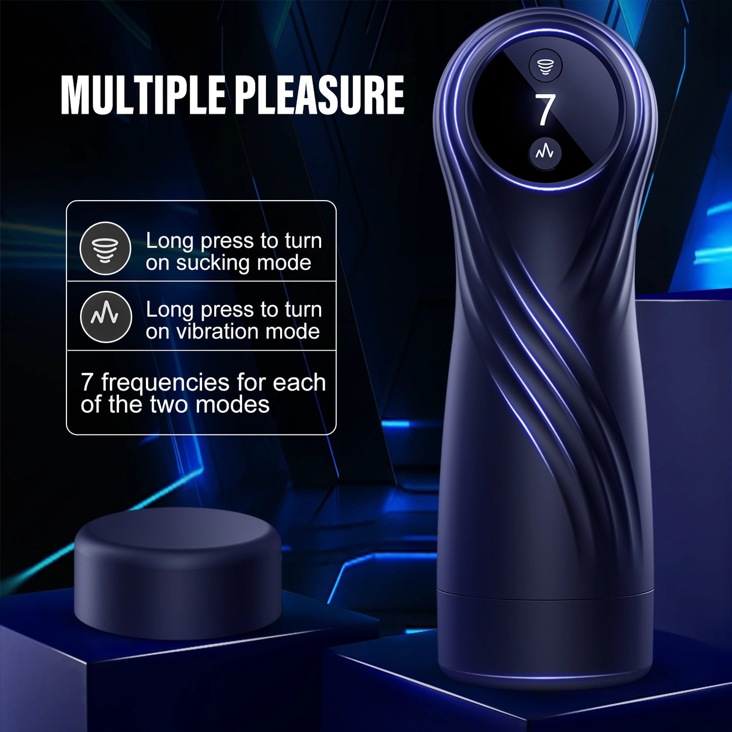 Advanced Male Masturbator with 7 Sucking & 7 Vibrating Modes