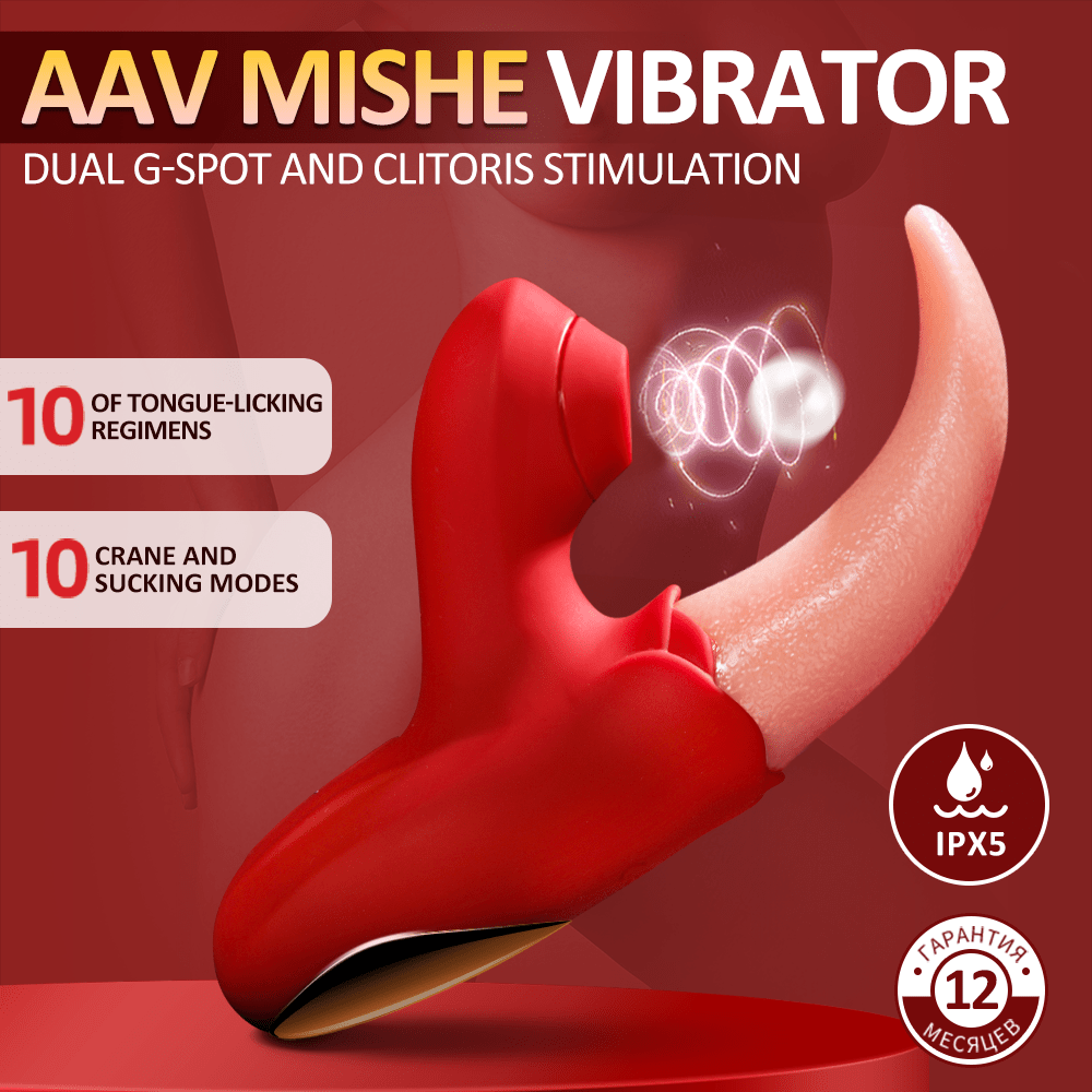 Powerful Stimulation Vibrator: Rose Tongue Licking Clitoris & Nipple Stimulation Toy