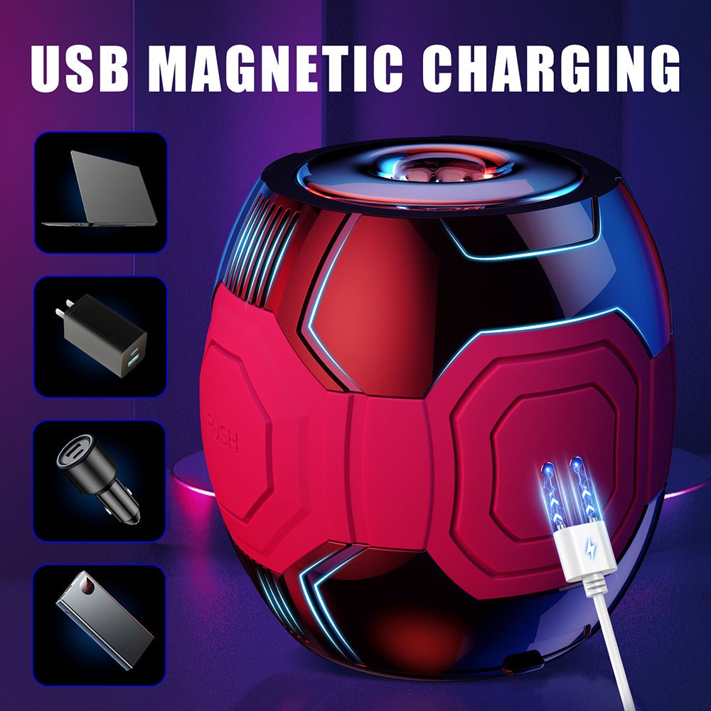 Male Masturbator Sex Toys for Men - Squeezable Penis Training Vibrator with 10 Vibration Modes Pocket Pussys