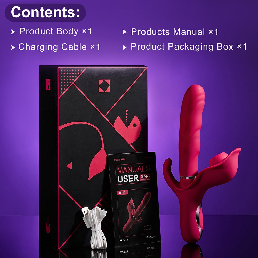 Premium 3-in-1 Rabbit Vibrator - Explore 10 Thrusting, 10 Flapping, and 10 Vibration Modes for Ultimate Women and Couples Pleasure