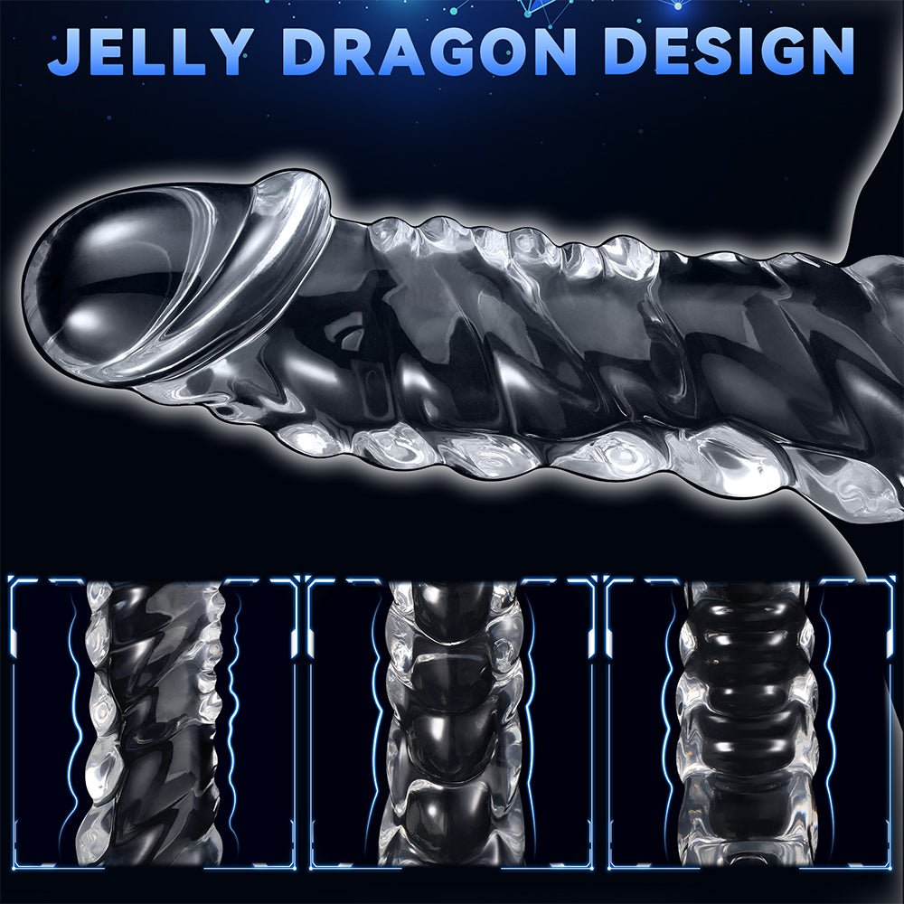 9 Inch Realistic Dildo Sex Toys - Clear Dildos Adult Toy with Suction Cup Hands Free for G Spot Anal Stimulation