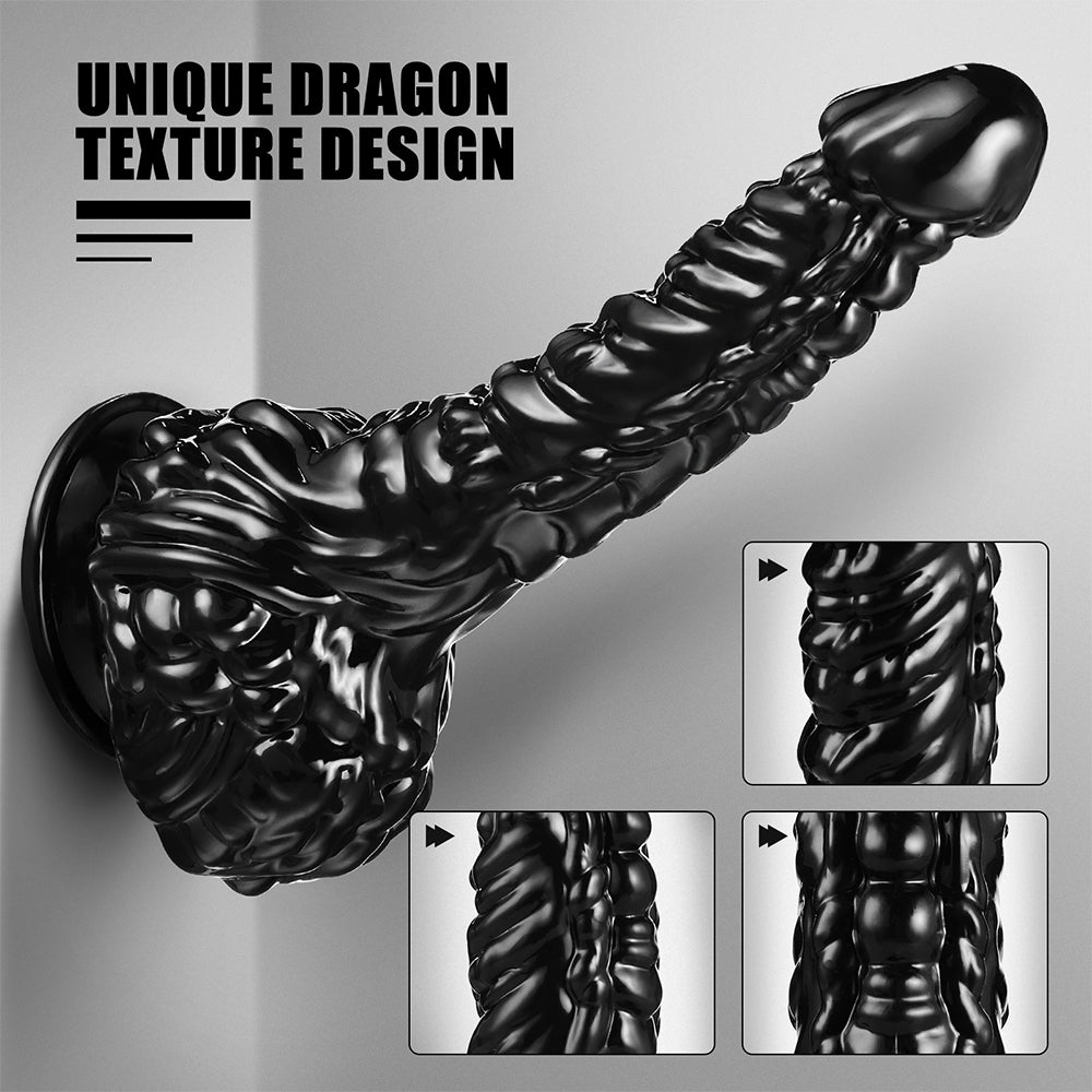 Dragon Monster Black Dildo - Diamimio 9 Inch Dildos Sex Toys for Women