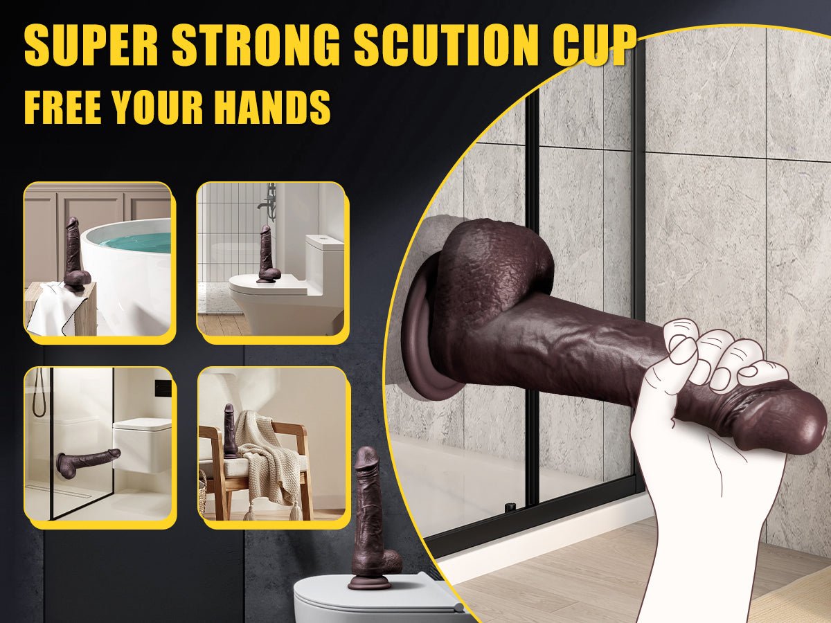 Thrusting Dildo Adult Sex Toys, Remote Control Heated Black Realistic Dildos With 9 Thrusting & Vibrating Modes For G-Spots Clit Anal Stimulater