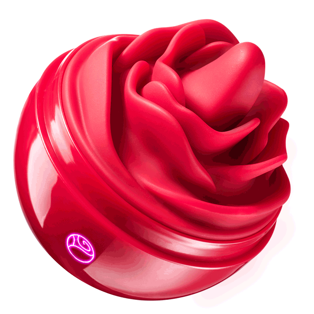 Vibrator Sex Toys, Rose Sex Toy for Women with 7 Tongue Licking & Vibrating Modes for Anal Nipple Clitoral Stimulator, Dustproof Cover Travel Pleasure