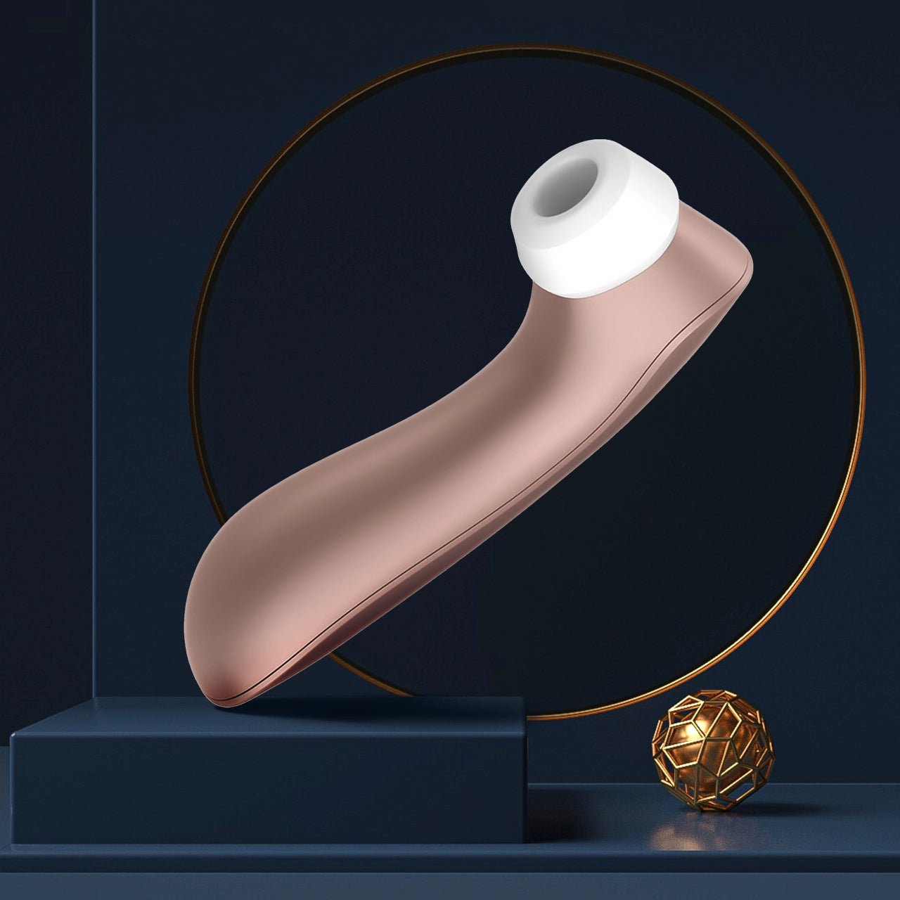 Air - Pulse Clitoris Stimulator - Non - Contact Sucking Pressure - Wave, Waterproof & Rechargeable (Rose Gold) - AAVIBE