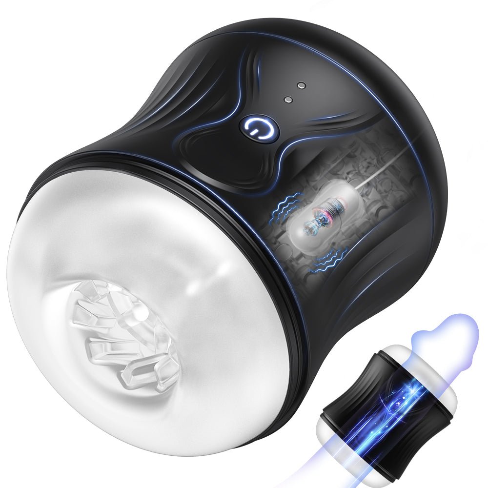 Vibrating Male Masturbator - 12 Vibration Modes, Oral Sex Pleasure