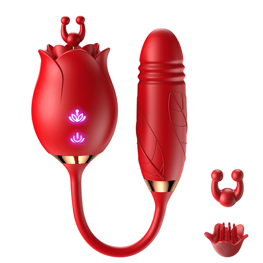 Rose Virbrater for Women, Vaginal Anal Adult Sex Toys for Women Couples