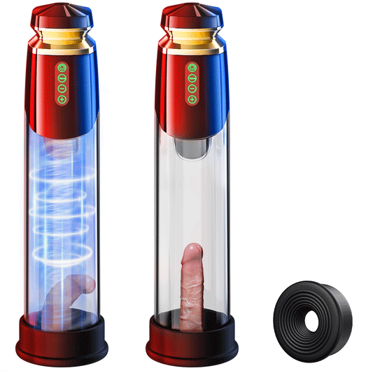 Electric Penis Vacuum Pump - Male Sex Toys Extender for Effective Penis Enlargement with 5 Suction Modes - Adult Sex Toy